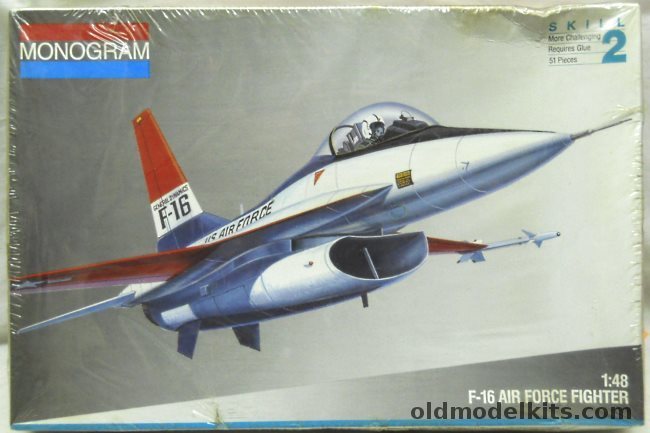 Monogram 1/48 General Dynamics F-16 Fighting Falcon, 5401 plastic model kit